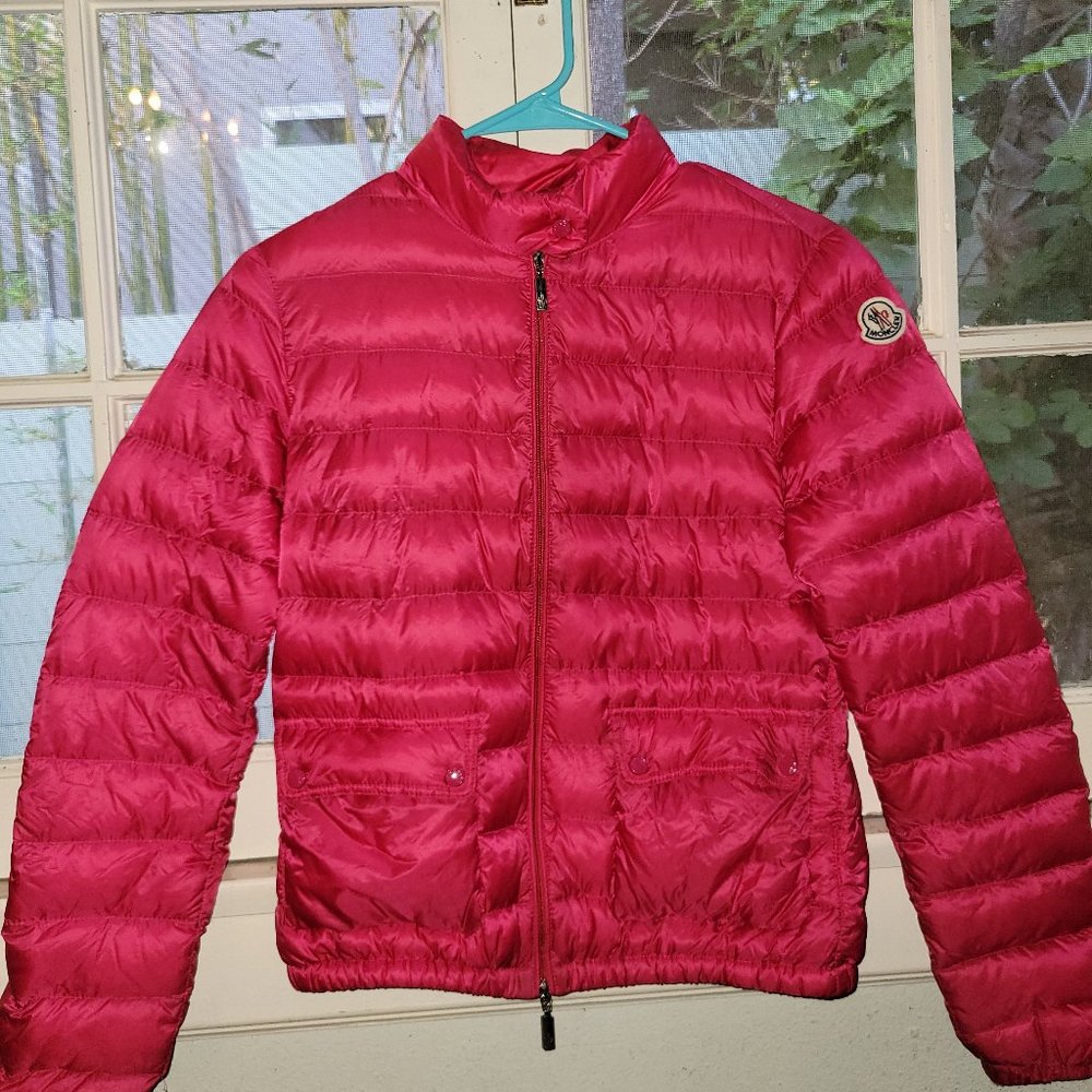 Moncler Pink Down Jacket w/ Pockets (Size 0)
